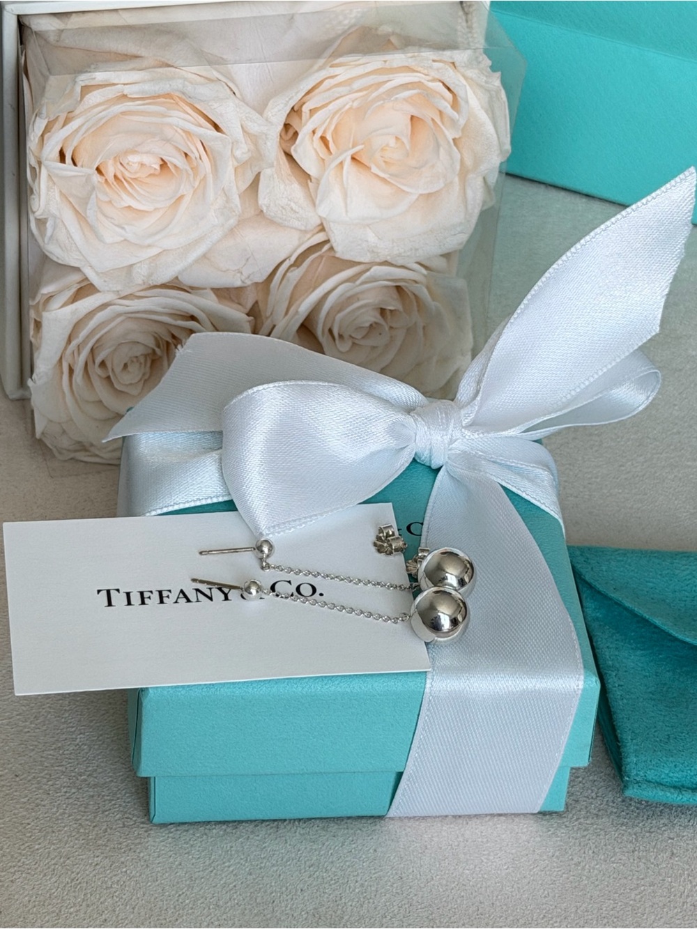 Tiffany & Co. HardWear Ball Drop Earrings Sterling Silver 925 NEW $700 - Picture 11 of 13